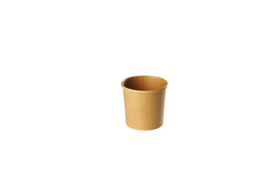 Pot Rond Kraft Brun 12 Oz / 360 ml (Ø117 mm) – Colis de 50 pièces