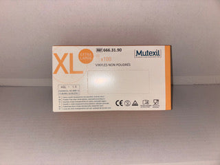 Gants d’Examen Latex Non Poudrés – Taille XL – AQL 1,5 – Surface Rugueuse – Boîte de 100