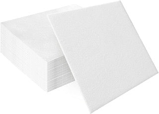 Serviette Non Tissée Blanche 40x40 cm – Qualité Premium Jetable – Aspect Tissu