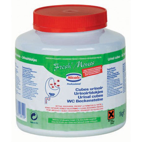 Cube Urinoir FRESH MOUSS – Boîte de 1 kg