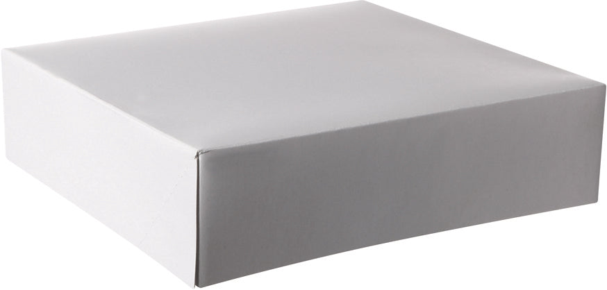 Boîte Pâtissière Blanche 29x29x5 cm en Carton – Colis de 50 pièces