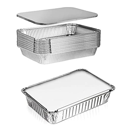 Barquette Aluminium Operculable 1070 ml (218x155x46 mm) – Résistante & Hermétique – De 100 à 400 Pièces