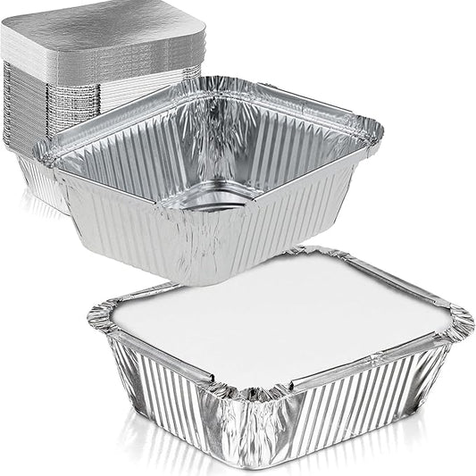 Barquette Aluminium Operculable 435 ml (146x120x40 mm) – Cuisson, Congélation & Transport – De 100 à 1000 Pièces