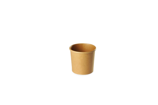 Pot Rond Kraft Brun 12 Oz / 360 ml (Ø117 mm) – Colis de 50 pièces