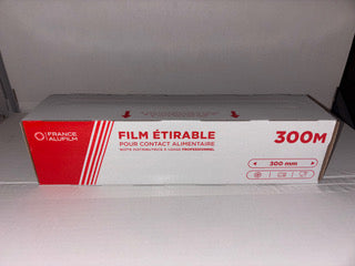Film Alimentaire Recharge – Rouleau 300 m x 30 cm – Qualité Pro – Lot de 1 à 6