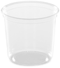 Pot Rond Transparent 12 Oz / 375 ml en PET (Couvercle Séparé) – Colis de 100 pièces