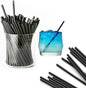 Paille papier cocktail black 150 mm -28x250 - (100,200,300,500)