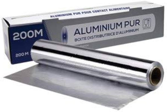 Papier aluminium en boite distributrice 200M / 30cm