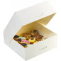 Boîte Pâtissière Blanche 14x14x5 cm en Carton – Colis de 50 pièces