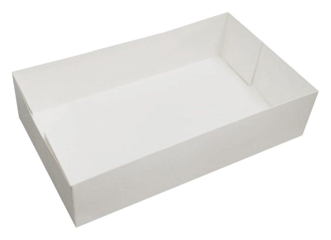 Caissette Pâtissière Blanche Sans Couvercle 18x12x5 cm – Colis de 100