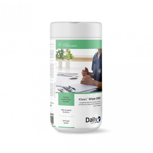 Lingettes désinfectantes DAILY K – Boîte de 200