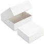 Boîte Pâtissière Blanche 25x25x8 cm en Carton – Colis de 50 pièces